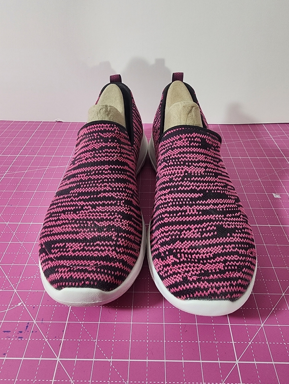 Skechers Women's Go-Walk Joy Multi Pink/Purple/Black Comfy Sneakers(Size US 8.5)